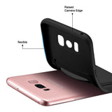 Samsung Galaxy S8 Handyhülle in Schwarz mit Kameraschutz und Kartenfach