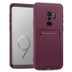 Samsung Galaxy S9 Plus Handyhülle in Lila mit Kameraschutz und Kartenfach