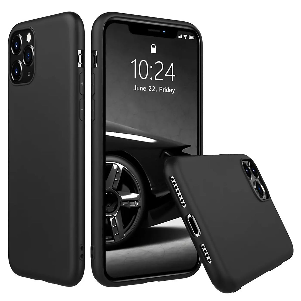 Flexible und sichere TPU Handyhülle für iPhone 11 Pro Max in Schwarz