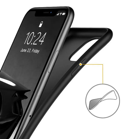 Flexible und sichere TPU Handyhülle für iPhone 11 in Schwarz