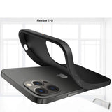 Flexible und sichere TPU Handyhülle für iPhone 13 Pro Max in Schwarz