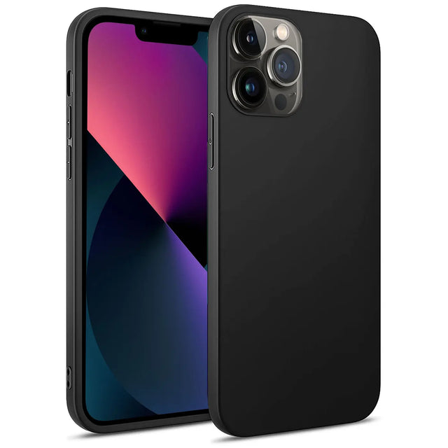 Flexible und sichere TPU Handyhülle für iPhone 13 Pro in Schwarz