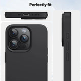 Flexible und sichere TPU Handyhülle für iPhone 16 Pro Max in Schwarz