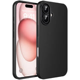 Flexible und sichere TPU Handyhülle für iPhone 16 in Schwarz