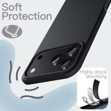 iPhone 18 Pro - Slim Silikon Hülle Schwarz Matt