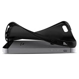 Flexible und sichere TPU Handyhülle für iPhone 5 / 5S / SE in Schwarz