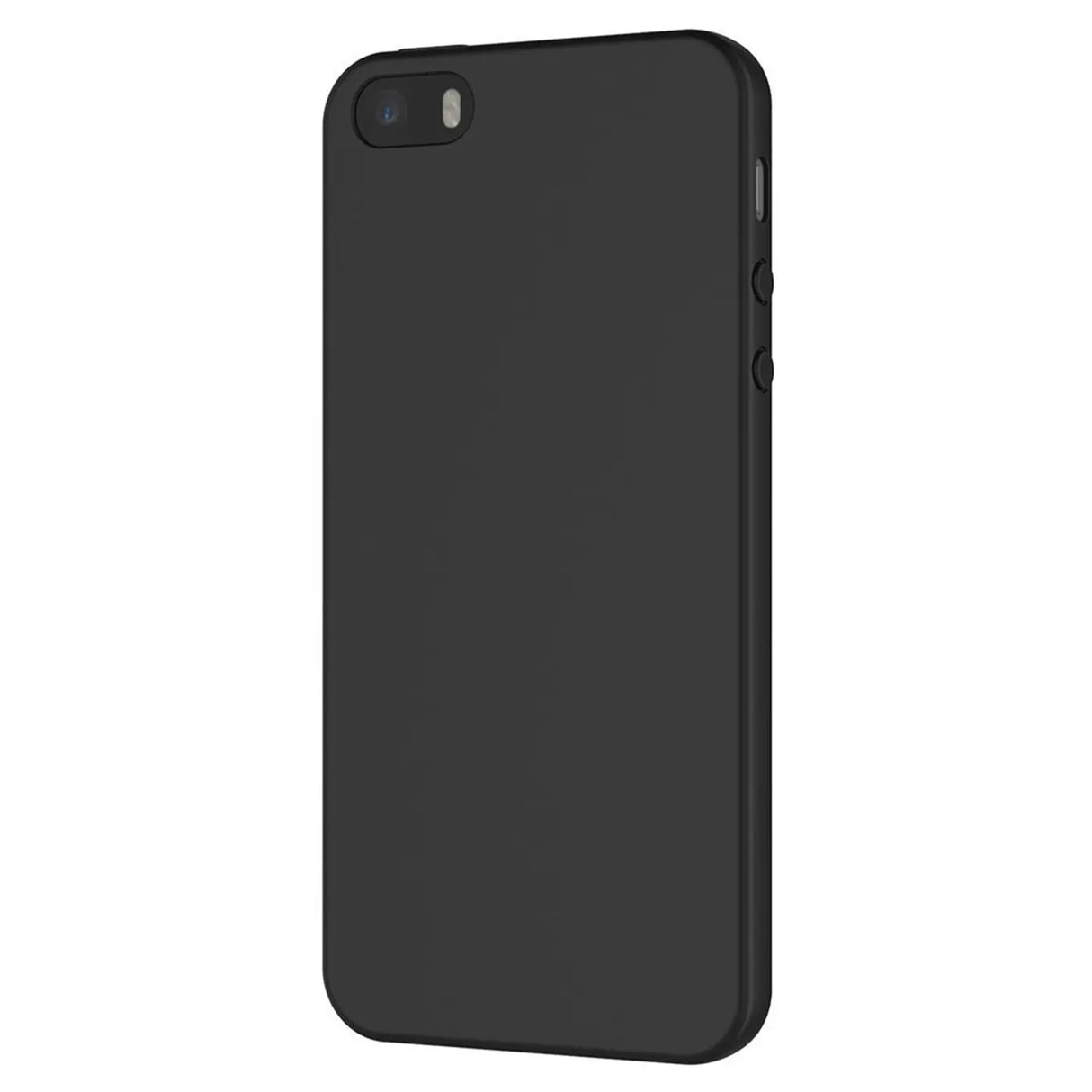 Flexible und sichere TPU Handyhülle für iPhone 5 / 5S / SE in Schwarz