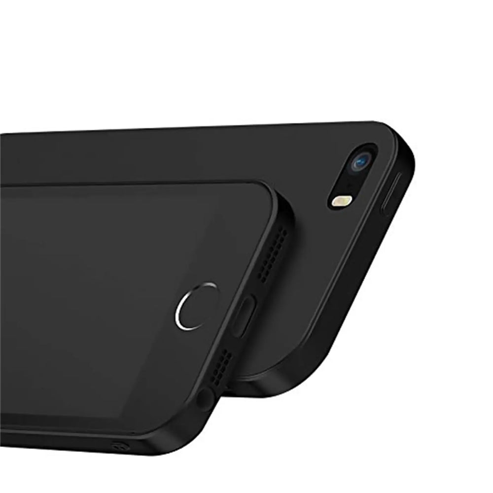 Flexible und sichere TPU Handyhülle für iPhone 5 / 5S / SE in Schwarz