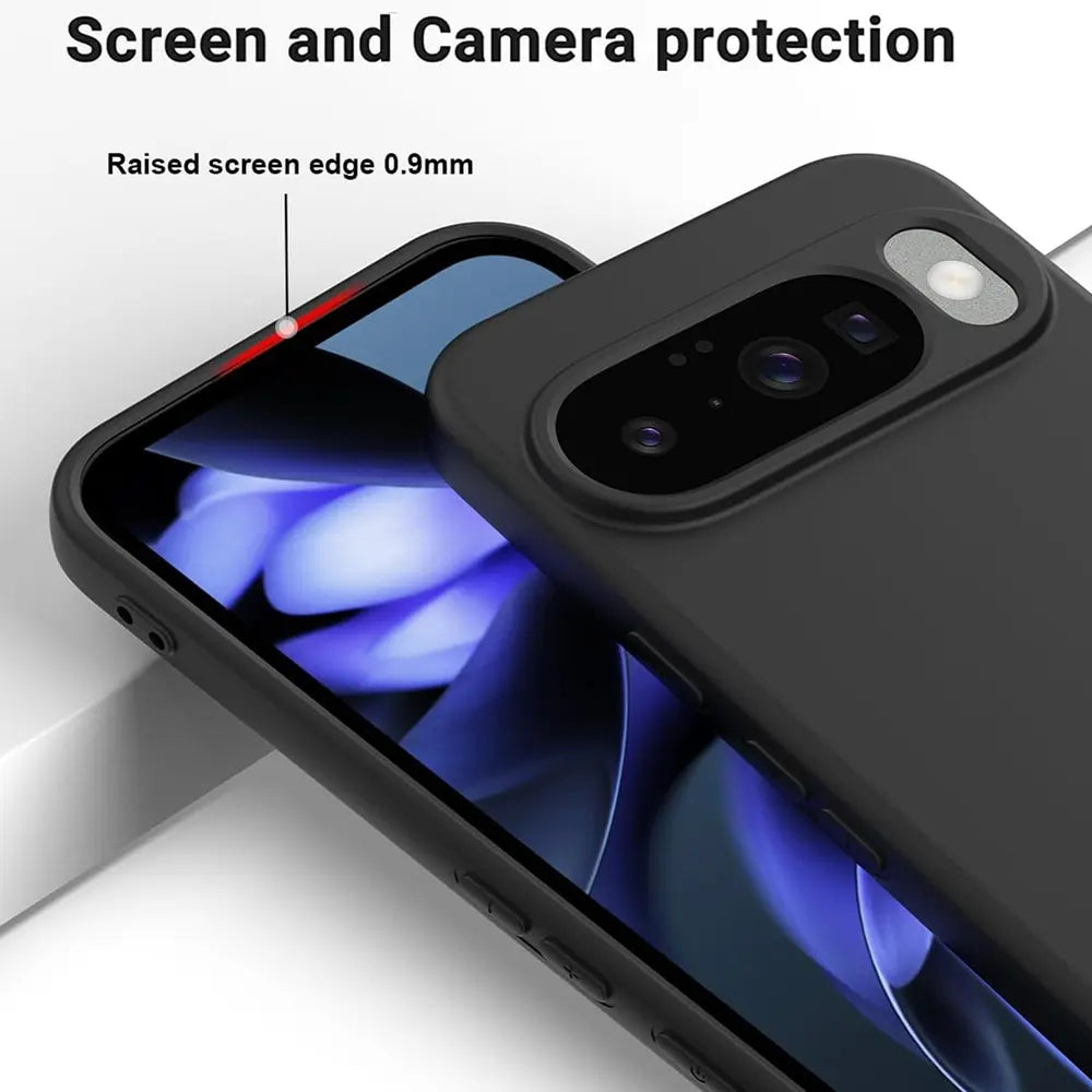 Flexible und sichere TPU Handyhülle für Google Pixel 10 in Schwarz