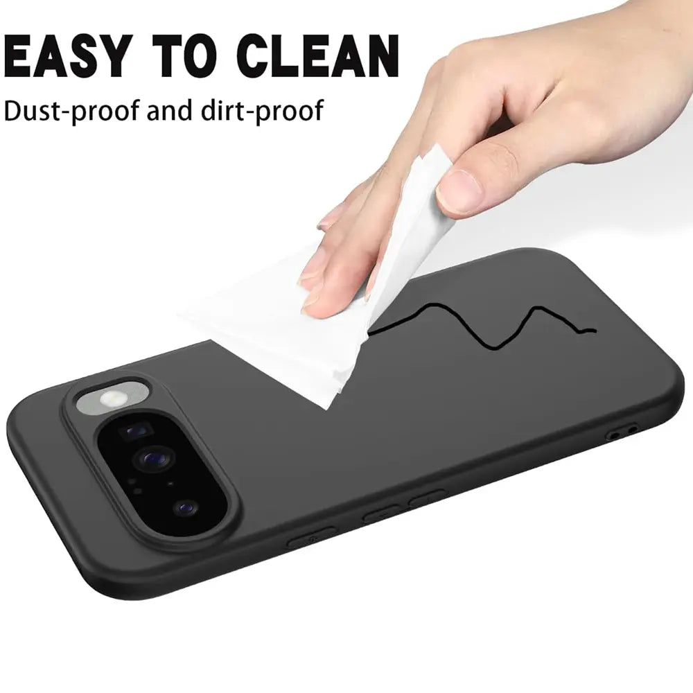 Flexible und sichere TPU Handyhülle für Google Pixel 10 in Schwarz