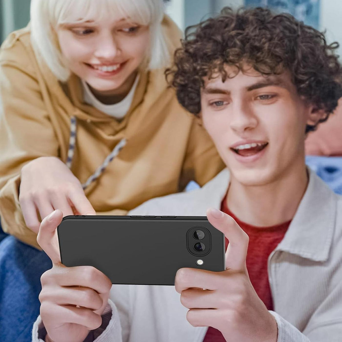 Google Pixel 10a - Slim Silikon Hülle Schwarz Matt