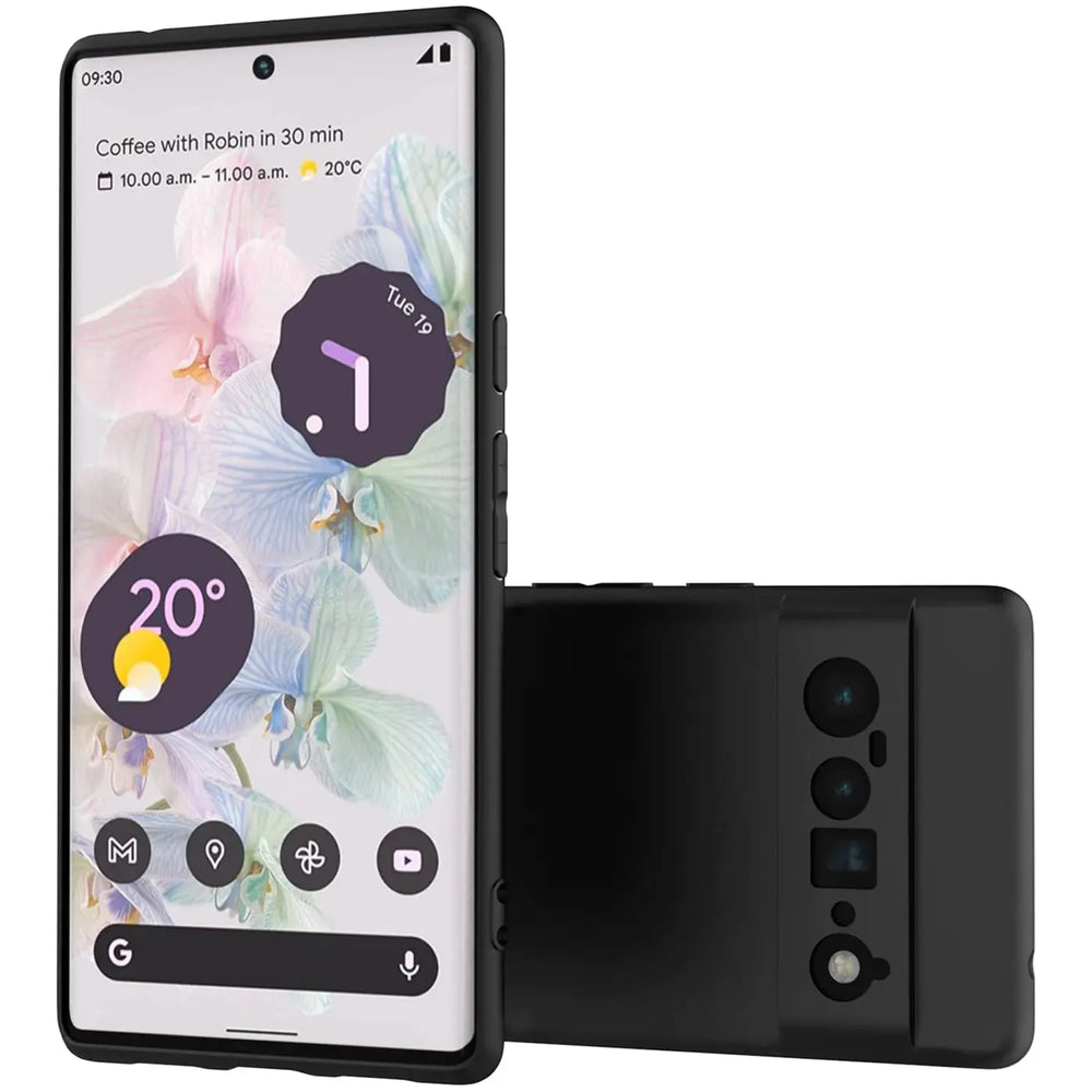 Flexible und sichere TPU Handyhülle für Google Pixel 6 Pro in Schwarz