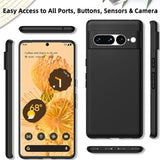 Flexible und sichere TPU Handyhülle für Google Pixel 7 Pro in Schwarz