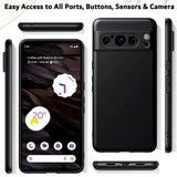 Flexible und sichere TPU Handyhülle für Google Pixel 8 Pro in Schwarz