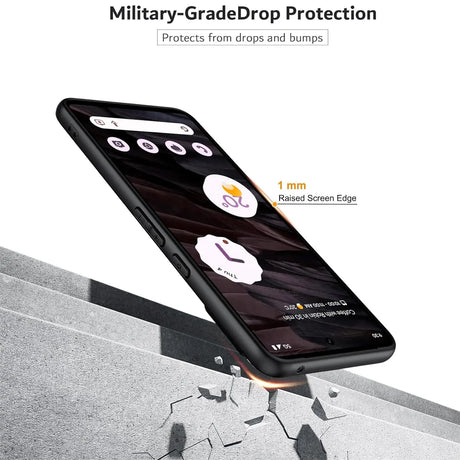 Flexible und sichere TPU Handyhülle für Google Pixel 8 Pro in Schwarz