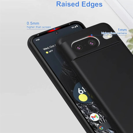 Flexible und sichere TPU Handyhülle für Google Pixel 8 in Schwarz