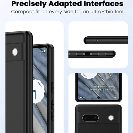 Flexible und sichere TPU Handyhülle für Google Pixel 8a in Schwarz