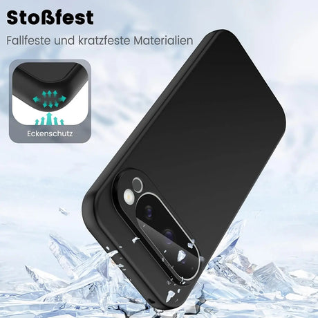 Flexible und sichere TPU Handyhülle für Google Pixel 9 Pro in Schwarz