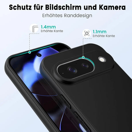 Flexible und sichere TPU Handyhülle für Google Pixel 9 in Schwarz