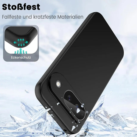 Flexible und sichere TPU Handyhülle für Google Pixel 9 in Schwarz