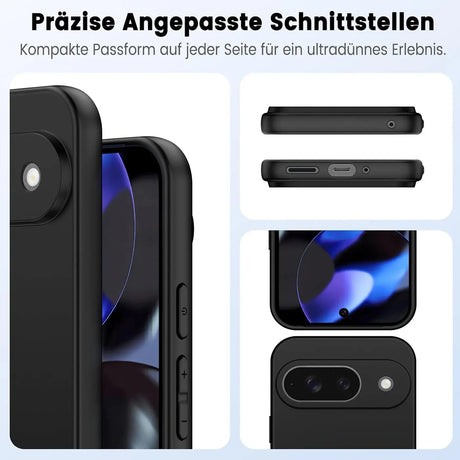 Flexible und sichere TPU Handyhülle für Google Pixel 9 in Schwarz
