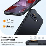 Flexible und sichere TPU Handyhülle für Google Pixel 9a in Schwarz