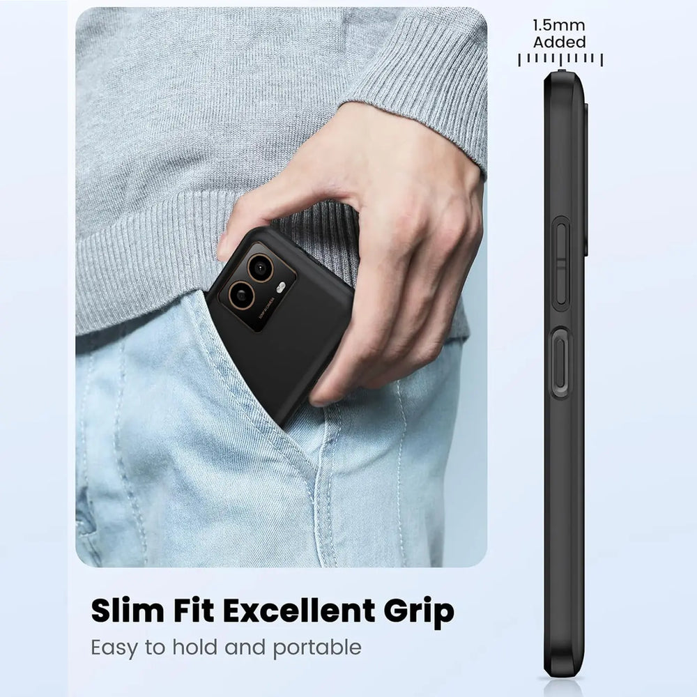 3-in-1 Case Phone Holder Ring For HMD Pulse Plus/ HMD Pulse Pro