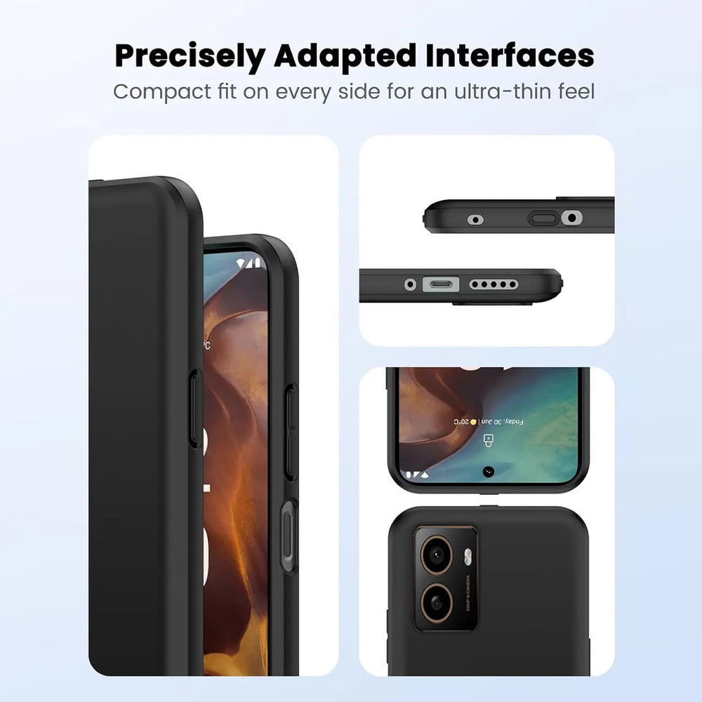 Flexible und sichere TPU Handyhülle für HMD Pulse / Pulse PRO / Pulse+ in Schwarz