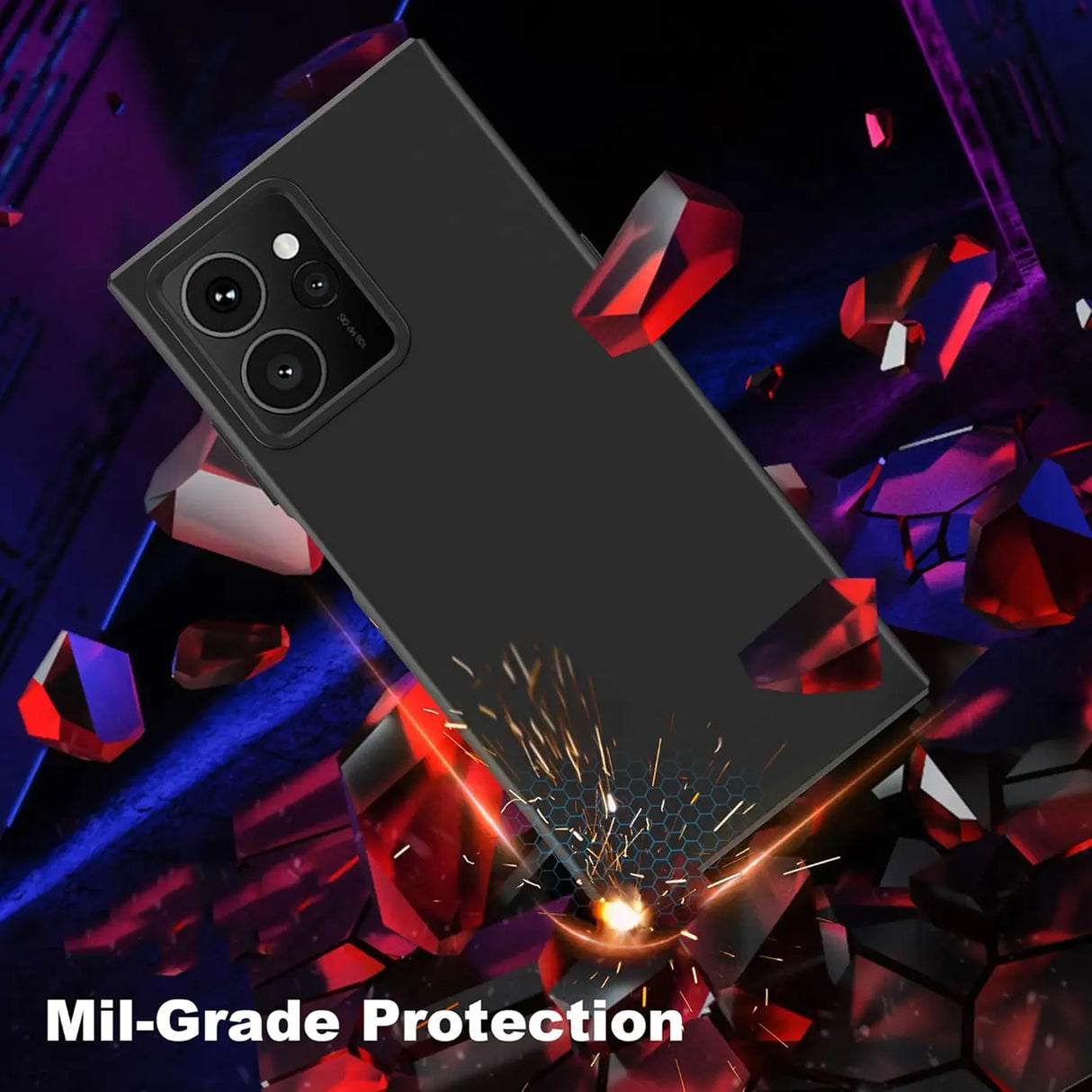 Flexible und sichere TPU Handyhülle für HMD Skyline in Schwarz