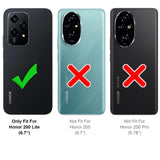 Flexible und sichere TPU Handyhülle für Honor 200 Lite in Schwarz