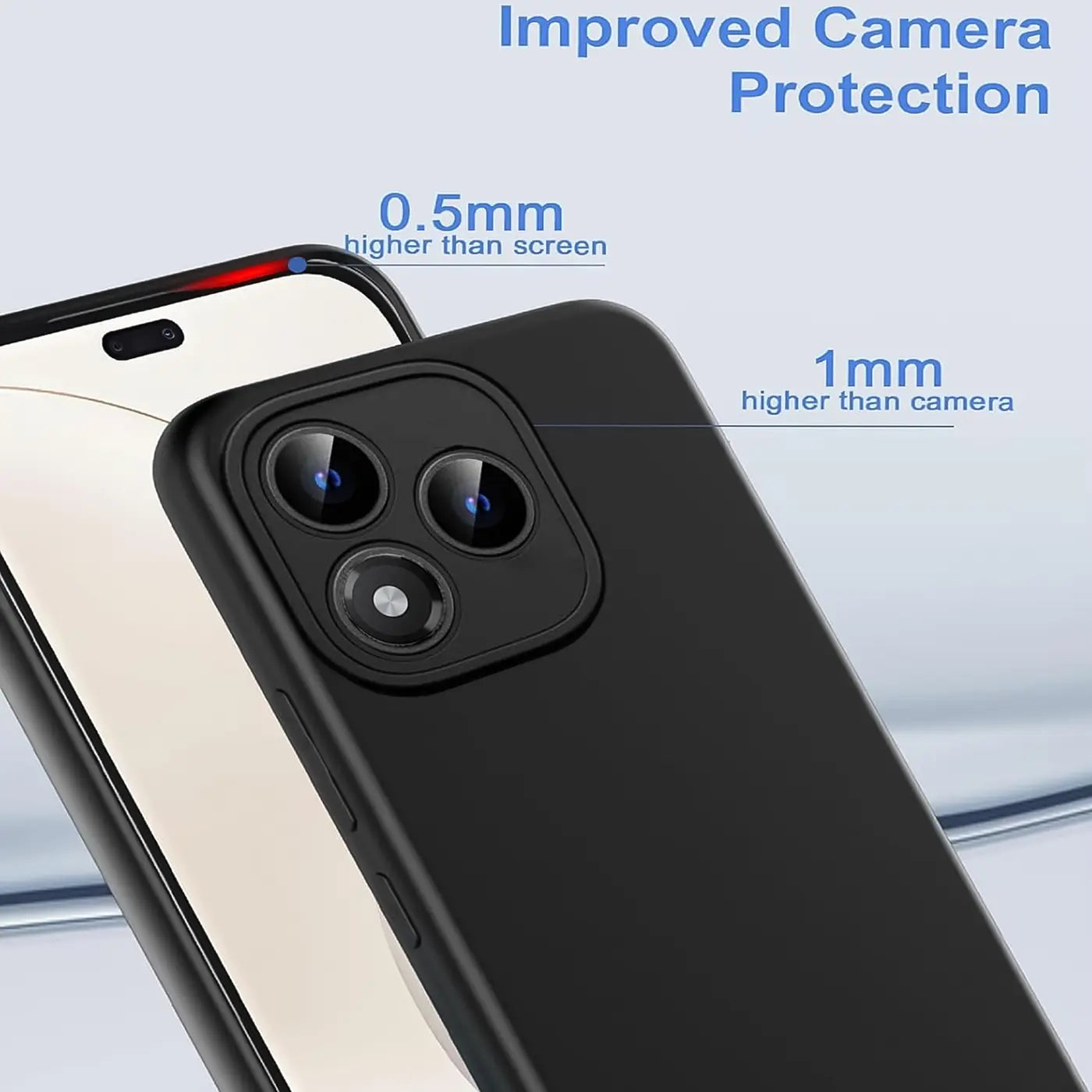 EASSGU Handyhülle Für Honor 400 5G – Weiches TPU Silikon Case In Schwarz