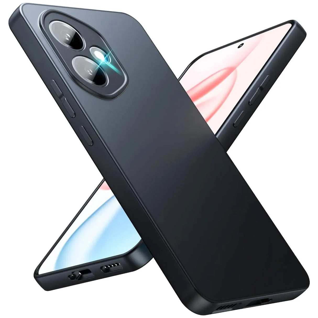 Flexible und sichere TPU Handyhülle für Honor 400 in Schwarz