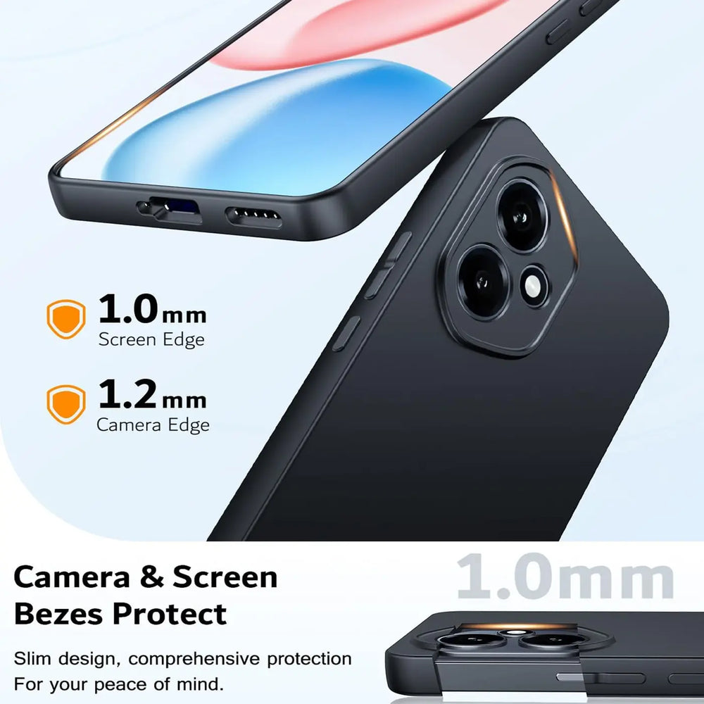 Flexible und sichere TPU Handyhülle für Honor 400 in Schwarz