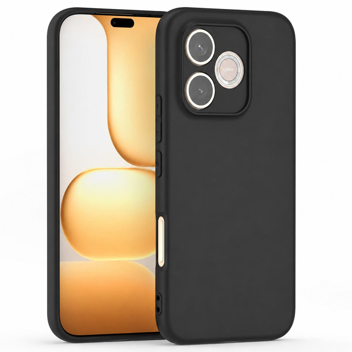 Honor 600 Lite - Slim Silikon Hülle Schwarz Matt