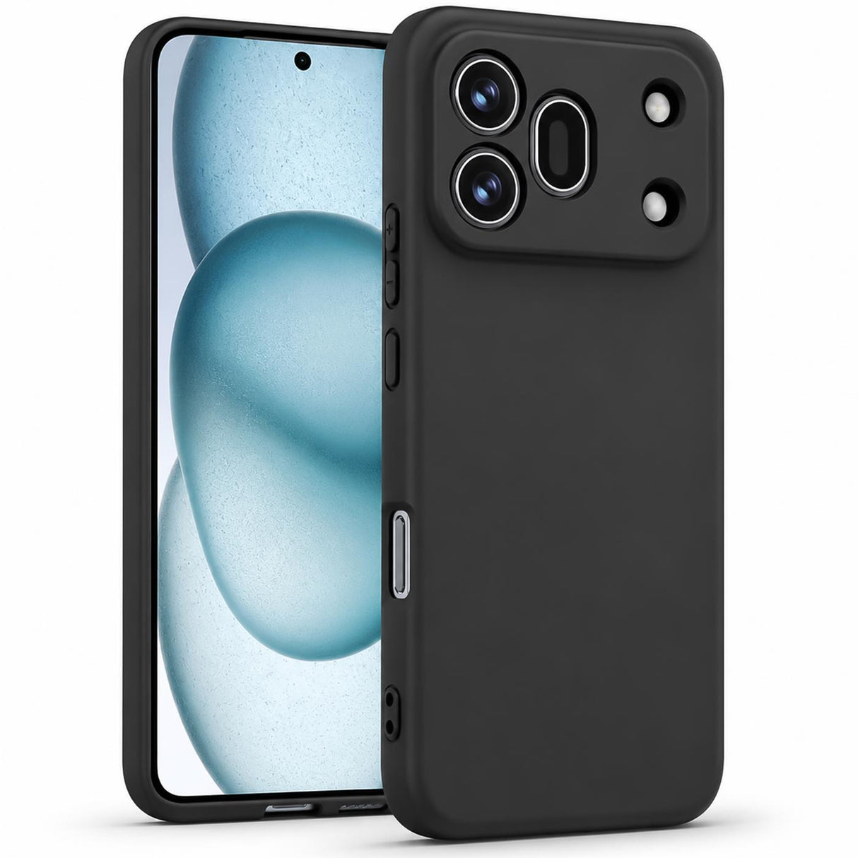 Honor 600 Pro - Slim Silikon Hülle Schwarz Matt