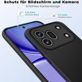 Honor 600 Pro - Slim Silikon Hülle Schwarz Matt