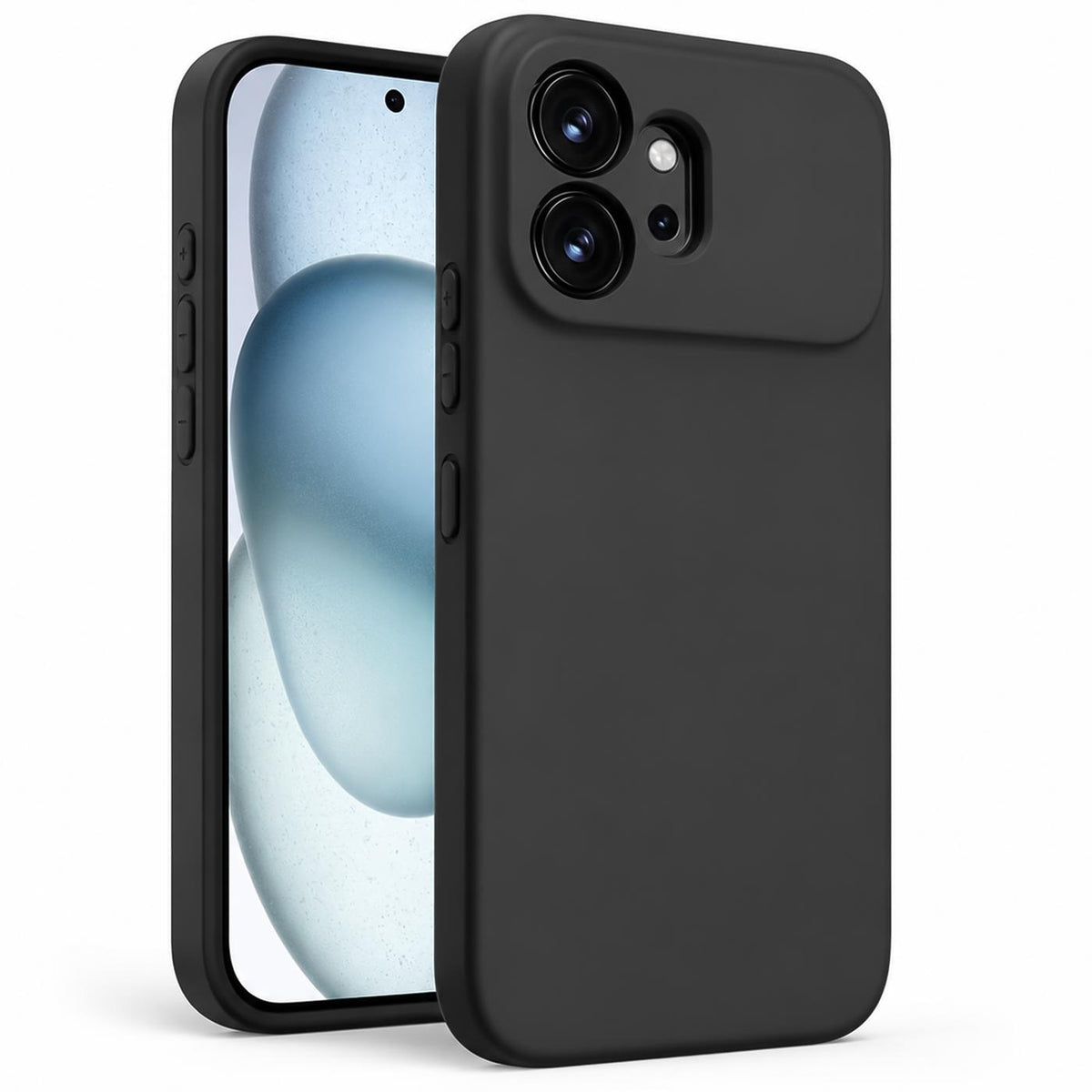 Honor 600 - Slim Silikon Hülle Schwarz Matt