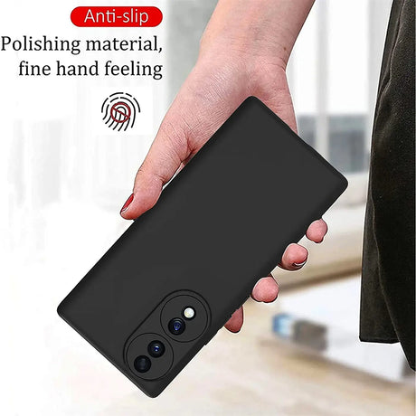 Flexible und sichere TPU Handyhülle für Honor 70 in Schwarz