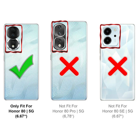 Flexible und sichere TPU Handyhülle für Honor 80 in Schwarz