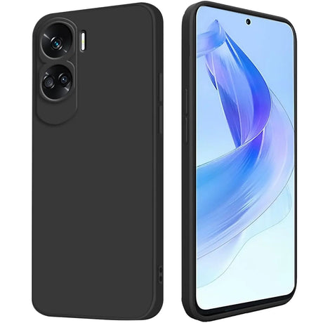 Flexible und sichere TPU Handyhülle für Honor 90 Lite in Schwarz