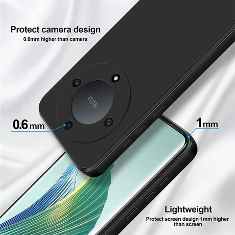 Flexible und sichere TPU Handyhülle für Honor Magic5 Lite in Schwarz