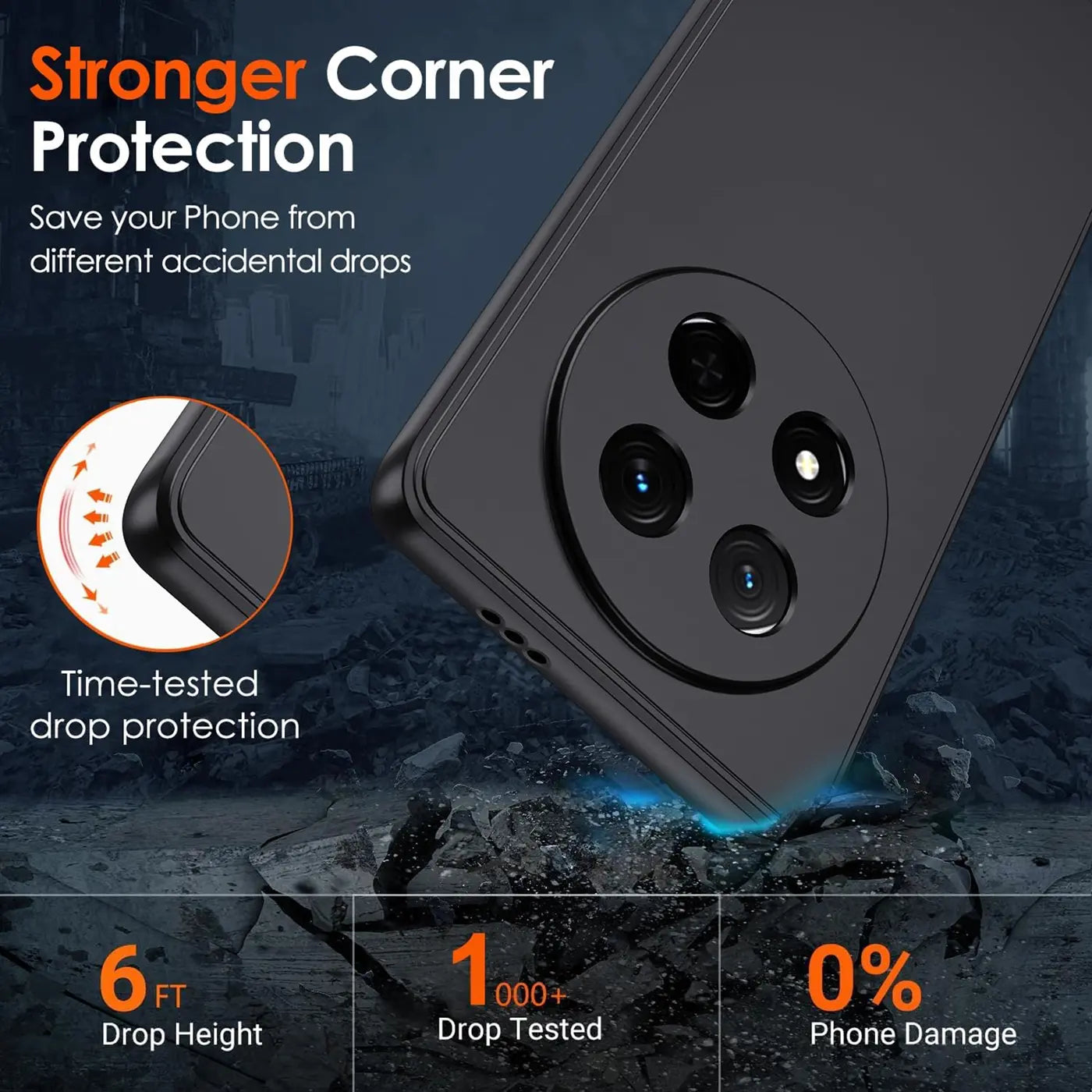 Schwarze Silikonhülle für Honor Magic 7 Lite, Rückansicht, Nahaufnahme der Kamera