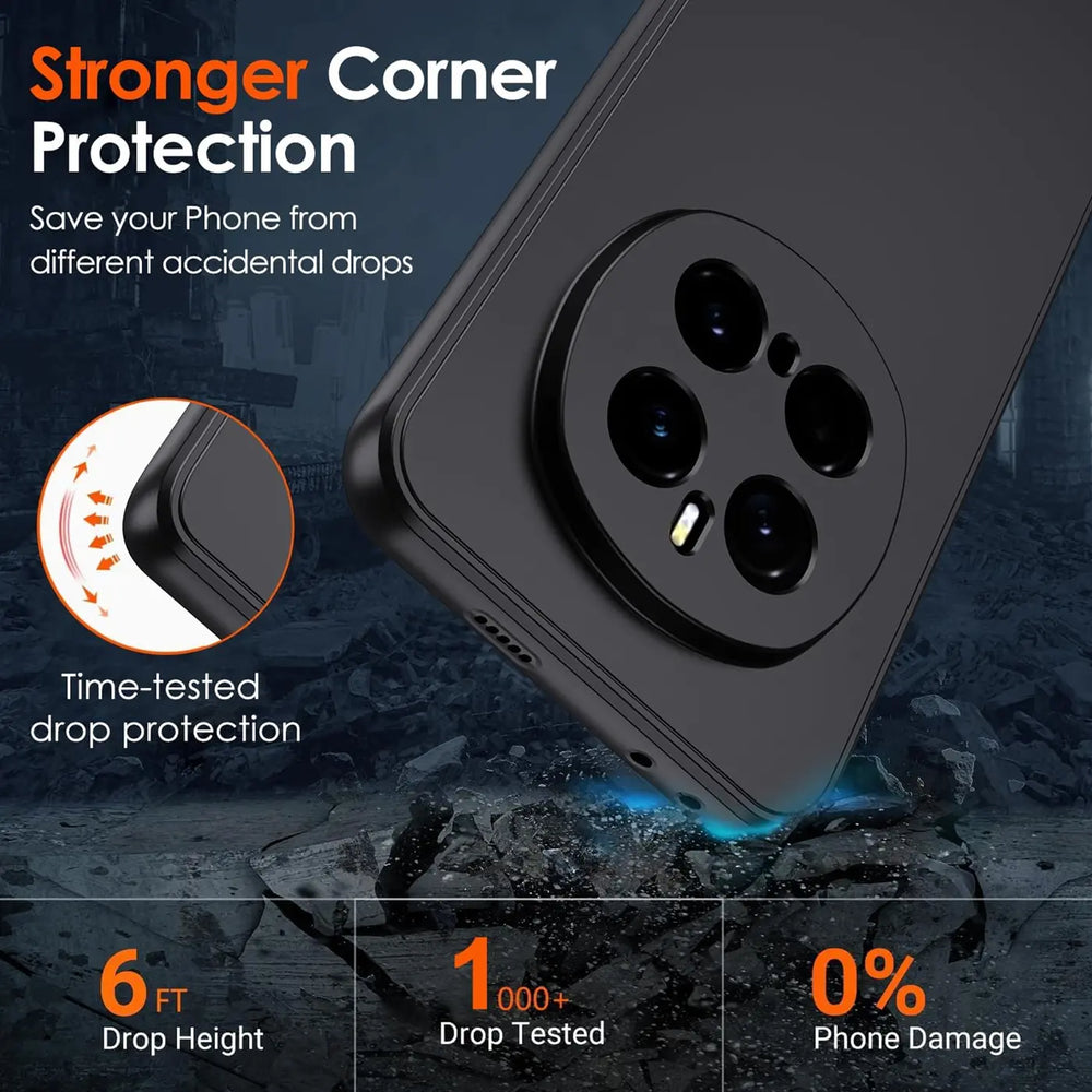 Flexible und sichere TPU Handyhülle für Honor Magic 7 Pro in Schwarz