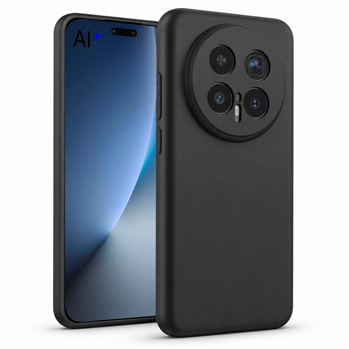 Honor Magic 8 Pro - Slim Silikon Hülle Schwarz Matt