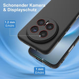 Honor Magic 8 Pro - Slim Silikon Hülle Schwarz Matt
