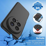 Honor Magic 8 Pro - Slim Silikon Hülle Schwarz Matt