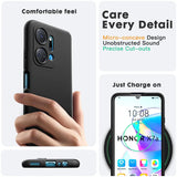 Flexible und sichere TPU Handyhülle für Honor X7a in Schwarz