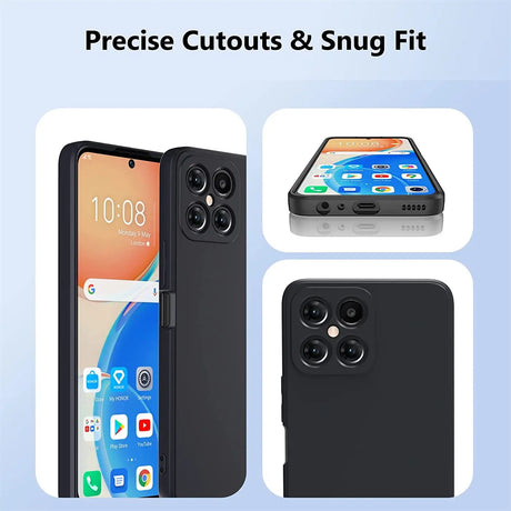Flexible und sichere TPU Handyhülle für Honor X8 in Schwarz