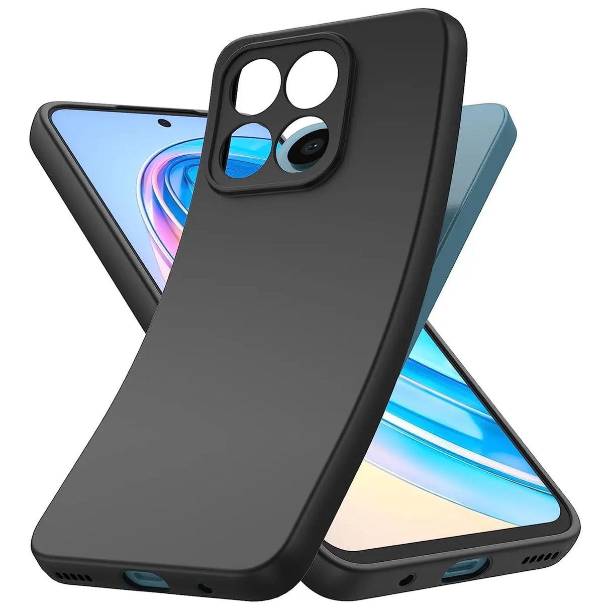 Flexible und sichere TPU Handyhülle für Honor X8a in Schwarz