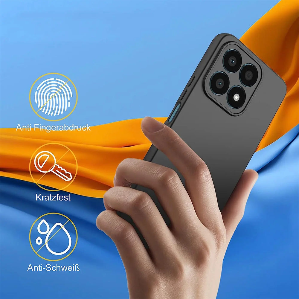 Flexible und sichere TPU Handyhülle für Honor X8a in Schwarz
